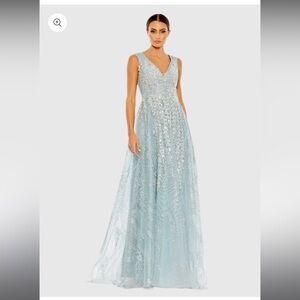 Mac Duggal 20312 Embroidered Sleeveless A Line Gown
